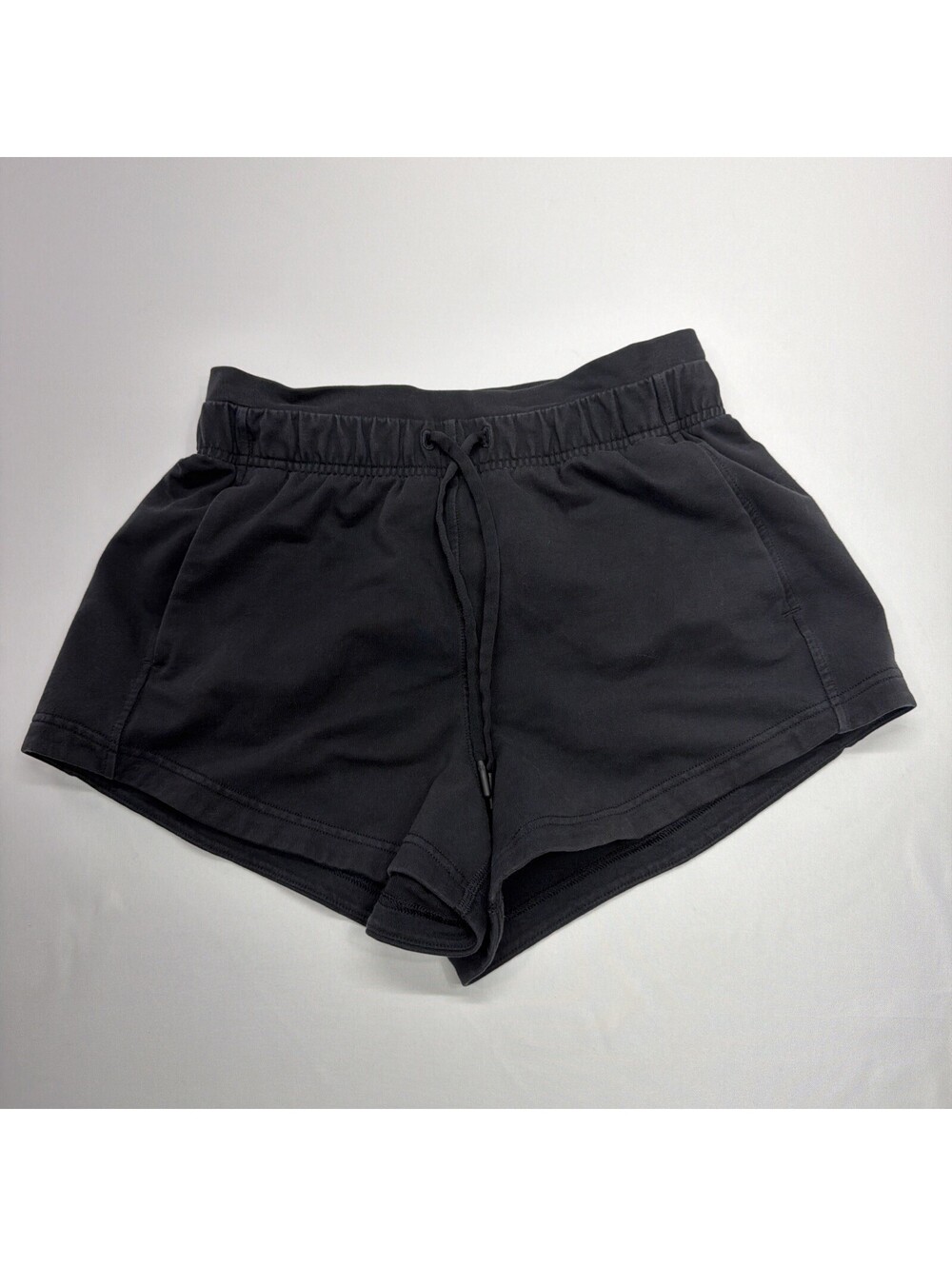 Lululemon Women’s Size 4 Black Terry Inner Glow 3" Inseam Shorts